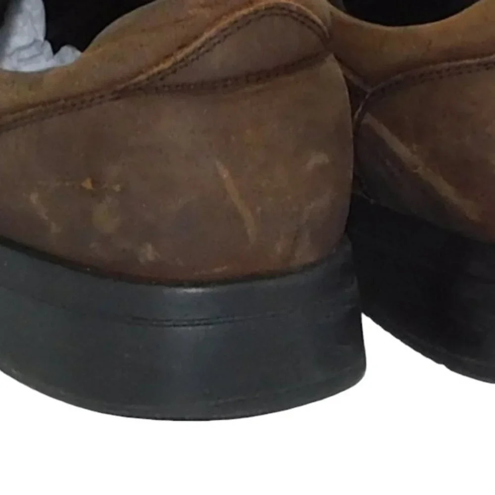 Mountain Breezes Brown Suede/Leather Lace-up Loafer
